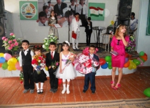 Выпускники в Кулябе коллективно исполнили гимн Таджикистана