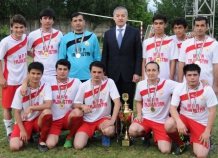 В Душанбе провели футбольный турнир на Кубок МИД РТ
