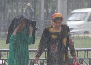 Еще неделю в Душанбе будет дождливо и пасмурно