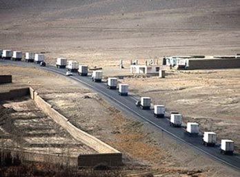 Таджикско-афганскую границу пересекла первая автоколонна с грузами НАТО