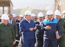 Президент Таджикистана посетил стройплощадку Рогунской ГЭС