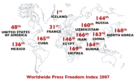 аджикистан – 123-й в Всемирном индексе свободы прессы