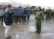 На Фахрабаде прошли учения спецподразделений правоохранительных и силовых структур Таджикистана