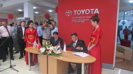 Компания «Toyota» открыла представительство в Душанбе