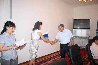 В Душанбе прошла церемония вручения сертификатов первой группе внутренних аудиторов