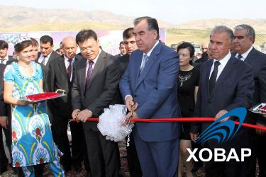 Открытие крупнейшего цементного предприятия Таджикистана