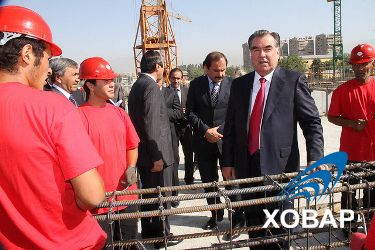 Ознакомление с ходом строительства многопрофильной больницы города Душанбе