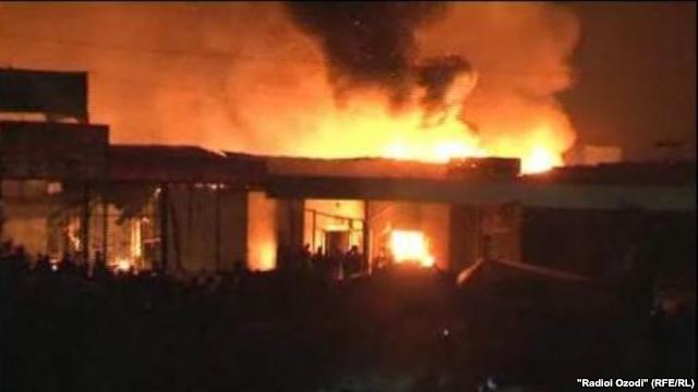 Ущерб от пожара в Кулябе составил 2,8 млн сомони