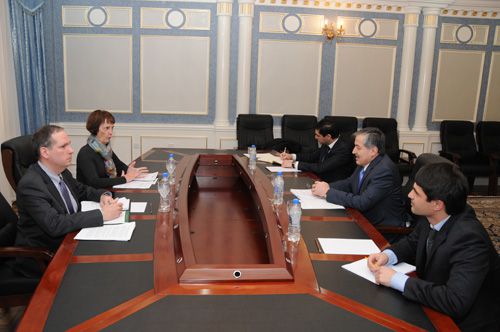Встреча Министра иностранных дел Таджикистана с Послом США