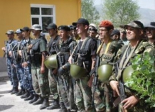 Глава МВД Таджикистана проверил боеготовность роты ОМОН Раштской милиции