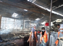 В Кулябе сгорел крупный оптово-розничный рынок