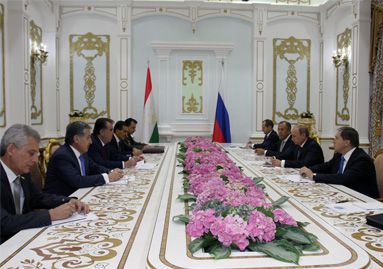 Встреча Эмомали Рахмона c Владимиром Путиным