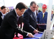 Президент Таджикистана дал старт строительству высоковольтной ЛЭП Душанбе-РРП