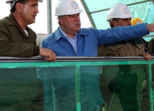 Э. Рахмон ознакомился с ходом восстановительных работ на Рогунской ГЭС