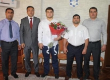 В МВД Таджикистана чествовали молодого призера чемпионата мира по дзюдо