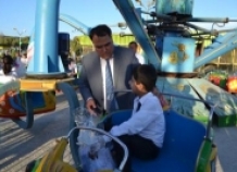 В худжандском парке «Победы» открыт уголок развлечений для детей