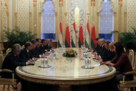Встреча Эмомали Рахмона с Президентом Беларуси