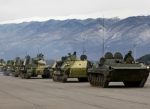 Российские военные отрабатывают боевые навыки в горах Таджикистана