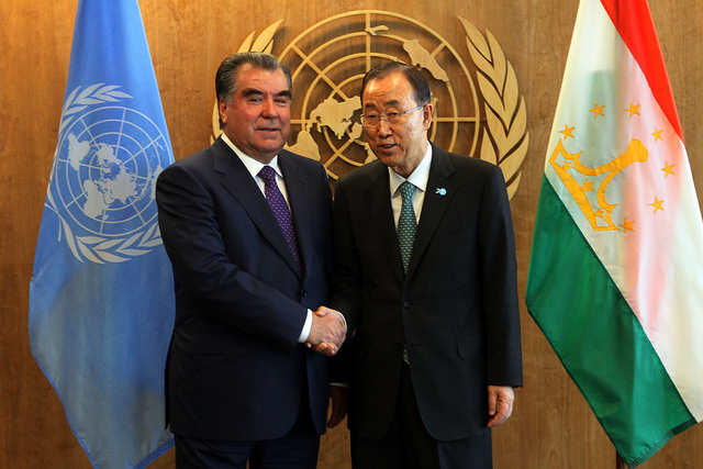 Президент Таджикистана провел встречу с Генсеком ООН