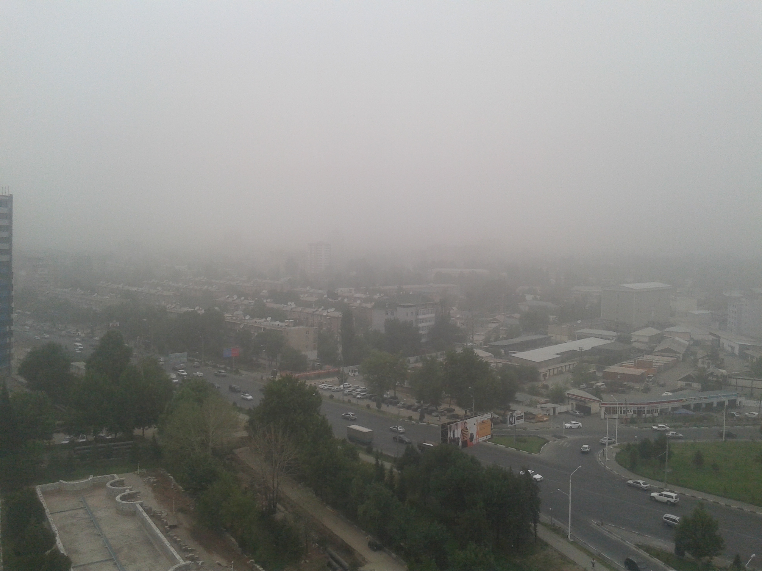 Столицу Таджикистана накрыла пыльная буря