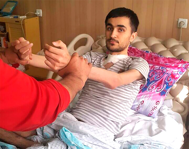 В Душанбе состоится судебное слушание по делу покалеченного солдата Шахбола Мирзоева