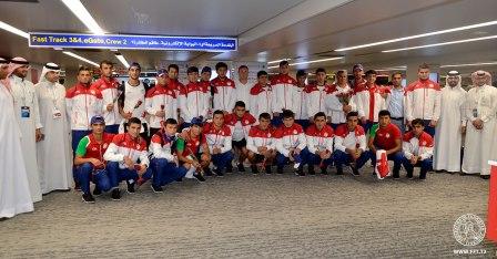 «Молодежка» Таджикистана прибыла в Манаму для участия в чемпионате Азии-2016