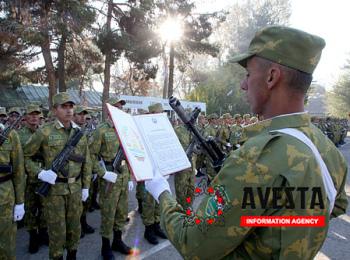 Более 500 новобранцев погранвойск Таджикистана приняли присягу