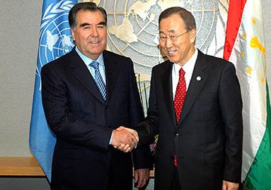 Генсек ООН поздравил Эмомали Рахмона