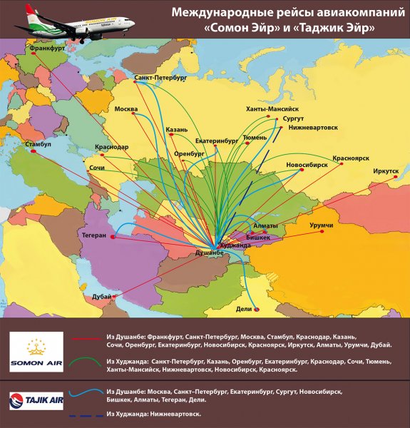 Узбекистан возмущен действиями авиакомпании «Сомон Эйр»