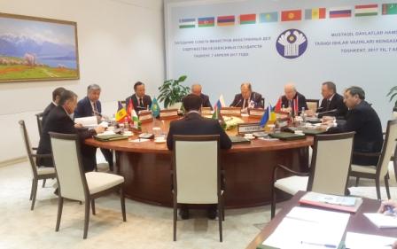Делегация Таджикистан приняла участие в заседании Совета министров иностранных дел СНГ в Ташкенте