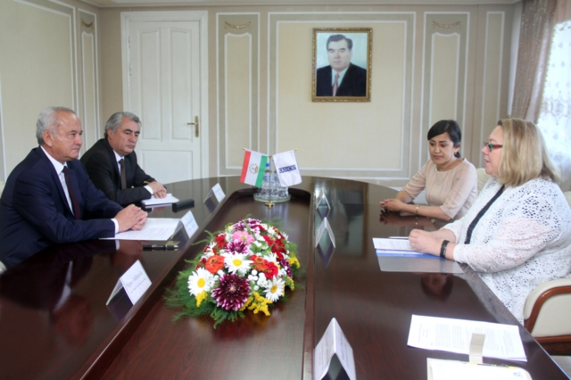Глава Согда встретился с послом ОБСЕ в Таджикистане