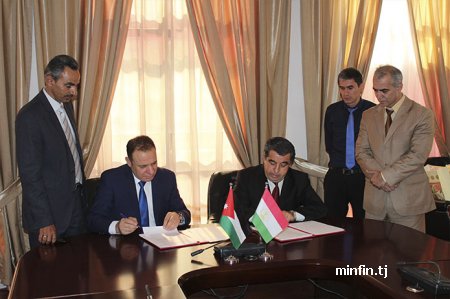 Таджикистан и Иордания парафировали проект Соглашения «Об избежании двойного налогообложения»