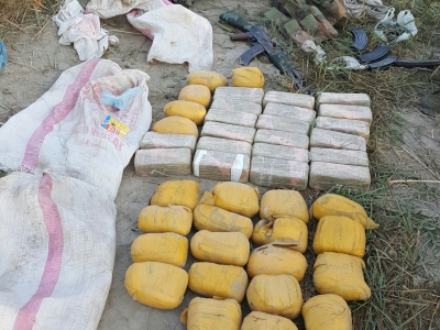 На юге Таджикистана обезврежен очередной контрабандист. Изъято свыше 70 кг наркотиков