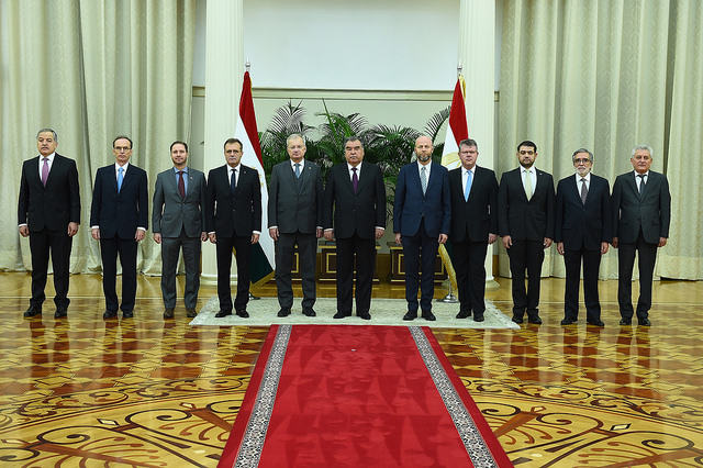 Эмомали Рахмон принял новых послов восьми государств в Таджикистане
