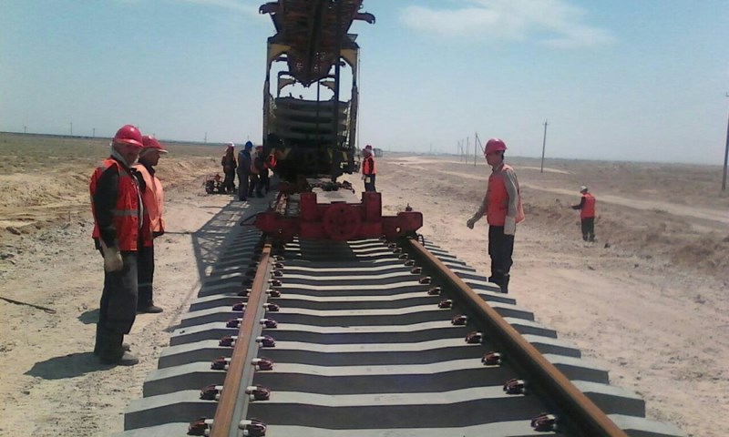 Восстановительные работы на железнодорожной ветке Галаба-Амузанг