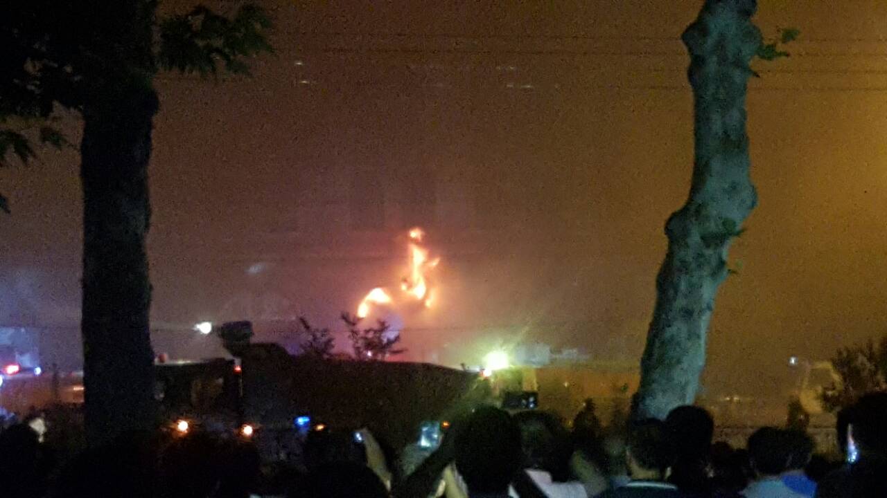 В Душанбе загорелся 
