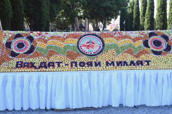 Эмомали Рахмон в Худжанде принял участие в празднике лепешки, меда и абрикоса