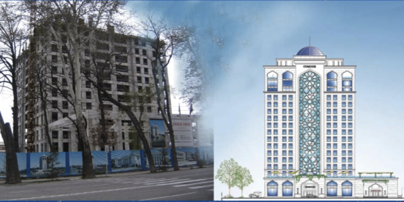 Комитет по строительству: Душанбинская гостиница-долгострой будет готова в будущем году