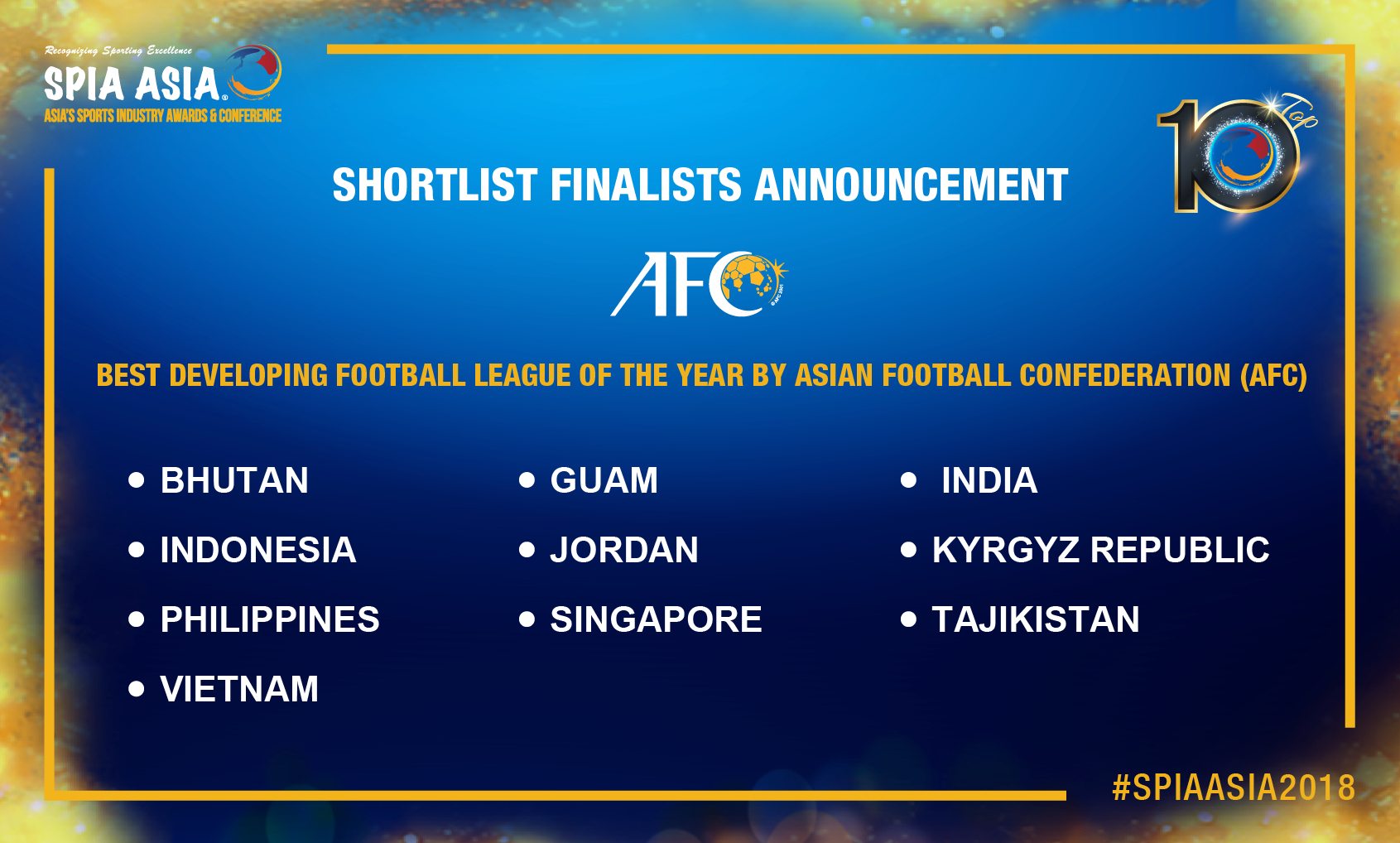 Футбольная лига Таджикистана вошла в список номинантов на звание «Самая развивающаяся лига Азии»