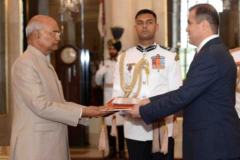Президент Индии принял посла Таджикистана