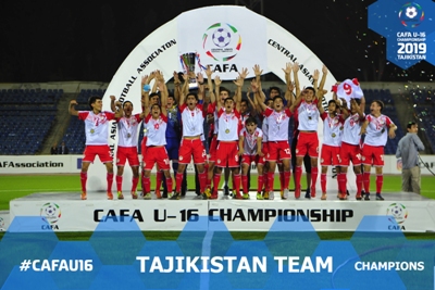 Юношеская сборная Таджикистана стала победителем чемпионата CAFA-2019