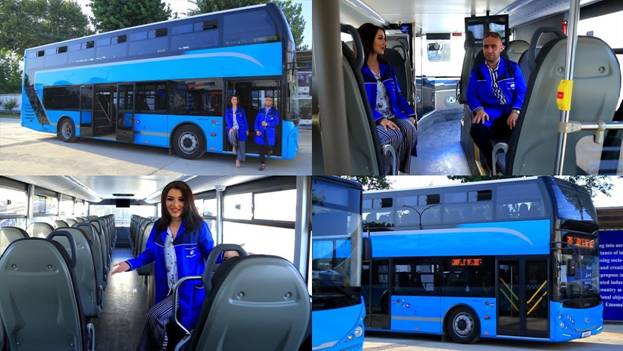 В Душанбе начал курсировать первый двухэтажный туристический автобус