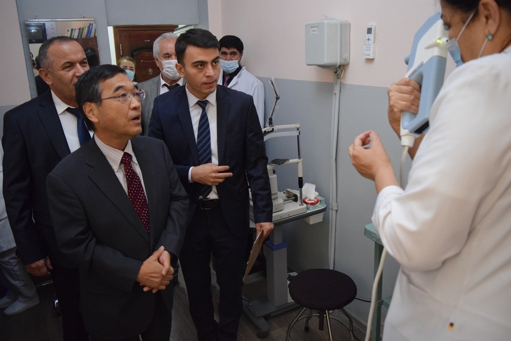 Япония помогла усовершенствовать оборудование в офтальмологическом отделении «Шифобахша»