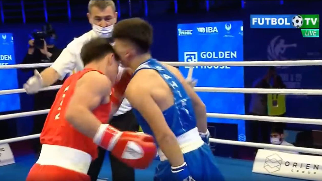 Кыргызский боксер пнул, боднул и толкнул таджикского коллегу. Его за это выгнали из чемпионата Азии