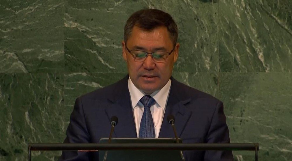 Садыр Жапаров с трибуны ООН рассказал о конфликте Таджикистана и Кыргызстана