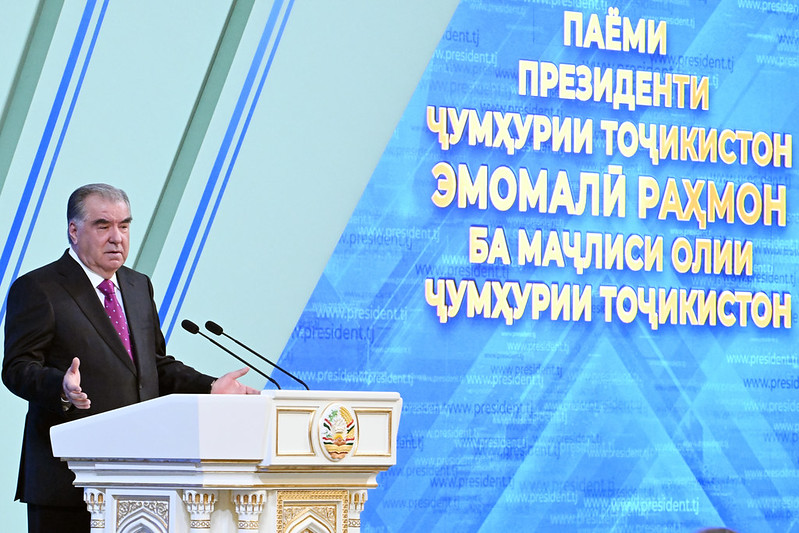 Президент Республики Таджикистан Эмомали Рахмон обратился с Посланием к Маджлиси Оли Республики Таджикистан